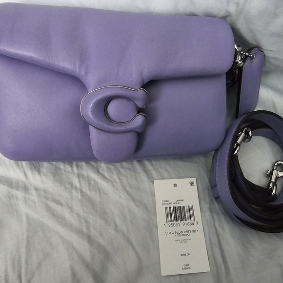 Coach Handbags - Coach Pillow Tabby in Light Violet